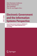 Electronic Government and the Information Systems Perspective Pdf/ePub eBook