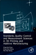 Standards, Quality Control and Measurement Sciences in 3D Printing and Additive Manufacturing