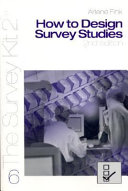 How To Design Survey Studies