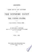 Reports of Cases Argued and Adjudged in the Supreme Court of the United States Book