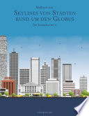 Malbuch mit Skylines von Städten rund um den Globus für Erwachsene 2