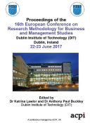 ECRM 2017 16th European Conference on Research Methods in Business and Management