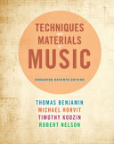 Techniques and Materials of Music