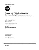 Ground and Flight Test Structural Excitation Using Piezoelectric Actuators