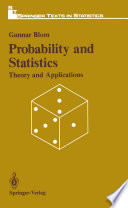 Probabitily and Statistics Book