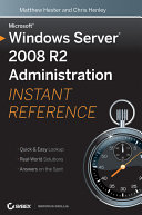 Microsoft Windows Server 2008 R2 Administration Instant Reference Pdf/ePub eBook