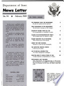 Department of State News Letter