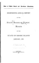 Annual Report of the State Board of Public Roads of the State of Rhode Island