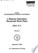 Savannah River Plant L-reactor Operation, Aiken