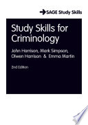 Study Skills for Criminology Book PDF