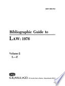 Bibliographic Guide to Government Publications
