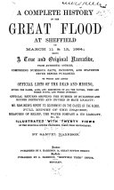 A Complete History of the Great Flood at Sheffield on March 11 & 12, 1864 ...