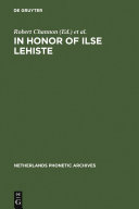 In honor of Ilse Lehiste [Pdf/ePub] eBook