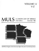 MULS, a Union List of Serials