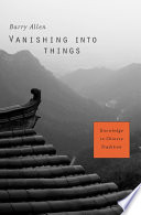 Vanishing into Things Book