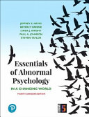 Essentials of Abnormal Psychology  Fourth Canadian Edition Book