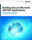 Building Secure Microsoft ASP.NET Applications