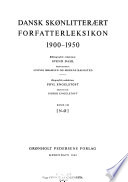 Dansk skønlitterært forfatterleksikon, 1900-1950