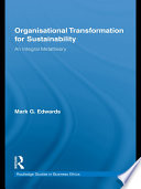Organizational Transformation for Sustainability Book