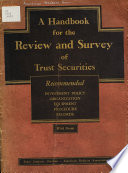 A Handbook for the Review and Survey of Trust Securities