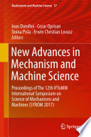 New Advances in Mechanism and Machine Science Book