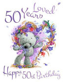 Happy 50th Birthday  50 Years Loved  Say Happy Birthday and Show Your Love with This Adorable Password Book  Way Better Than a Birthday Car