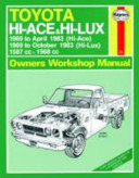 Toyota Hi Lux/Hi Ace Owner's Workshop Manual