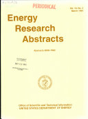 Energy Research Abstracts