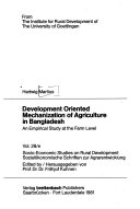 Development Oriented Mechanization of Agriculture in Bangladesh
