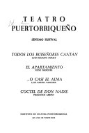Teatro Puertorrique  o