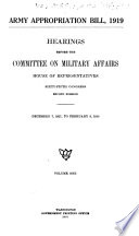 Army Appropriation Bill  1919