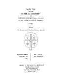 Minutes of the ... General Assembly of the United Presbyterian Church in the United States of America