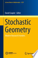 Stochastic Geometry Book