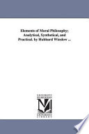Elements of moral philosophy  etc Book
