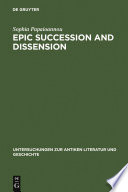 Epic Succession and Dissension PDF Book By Sophia Papaioannou