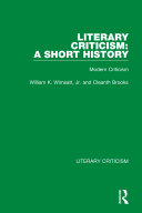 Literary Criticism: A Short History