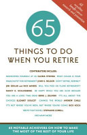 65 Things to Do When You Retire