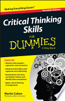 Critical Thinking Skills For Dummies Book PDF