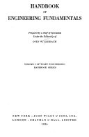 Handbook of Engineering Fundamentals
