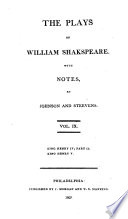 The plays of William Shakspeare, with the corrections and illustr. of various commentators, to which are added notes by S. Johnson and G. Steevens, revised and augmented by I. Reed, with a glossarial index