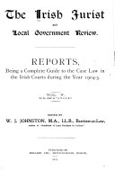 Irish Jurist and Local Government Review