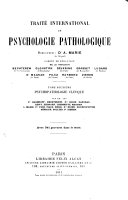 Traite International de Psychologie Pathologique   Psychopathologie Clinique Book