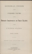 Foreign Relations of the United States