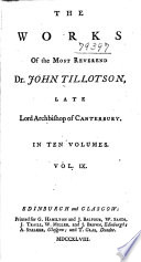 The Works of the Most Reverend Dr. John Tillotson