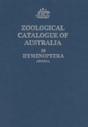 Zoological Catalogue of Australia  Hymenoptera  Apoidea Book