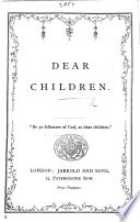 Dear Children   In verse  