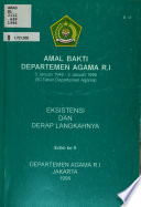 Amal bakti Departemen Agama R.I., 3 Januari 1946-3 Januari 1996 PDF Book By N.a
