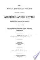 The American Aberdeen Angus Herd book Book