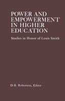 Power and Empowerment in Higher Education