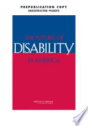 The Future of Disability in America Book